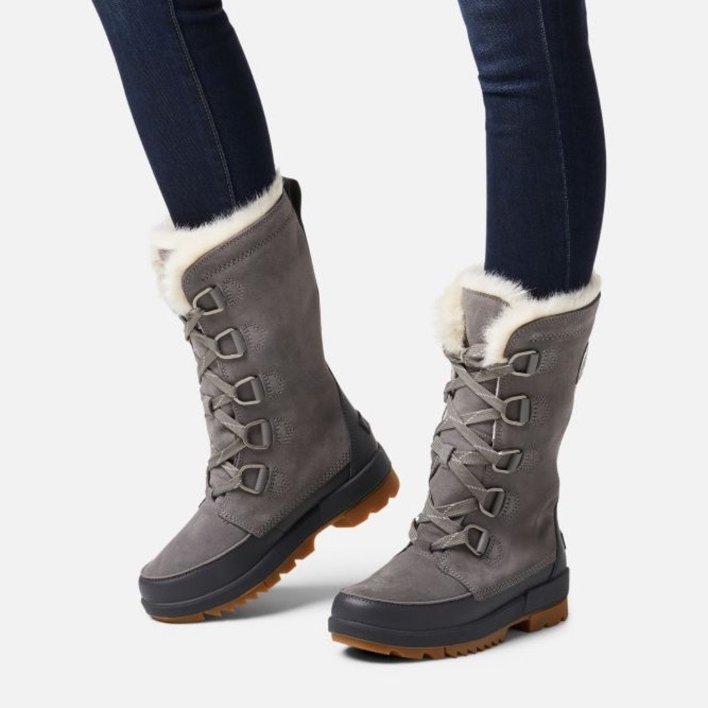 NEW Sorel Women's Tivoli IV Tall Boot Winter Snow Waterproof Gray Size 10